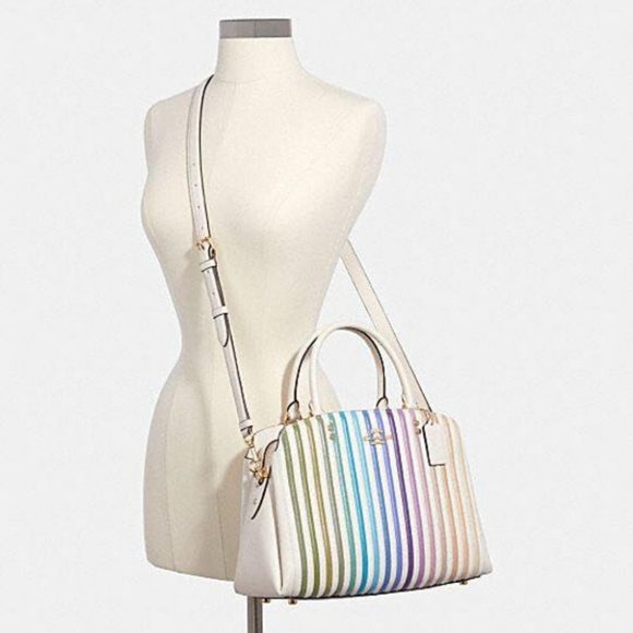 COACH OMBRE LARGE LILLIE QUILTED SATCHEL NWT - Picture 5 of 5